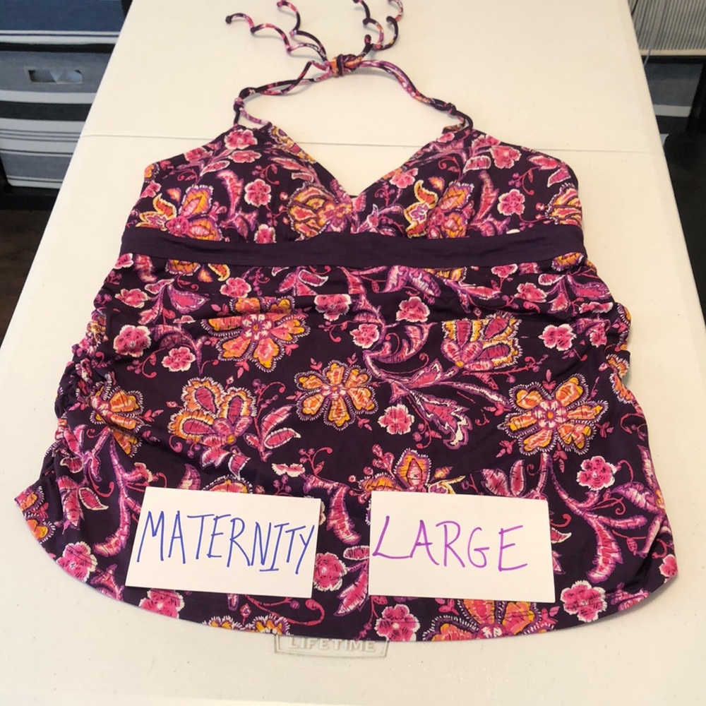 Motherhood Maternity Swim Top Large